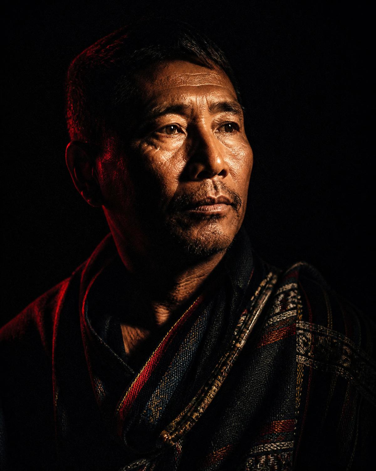 An artisan at work in a workshop in Northeast India